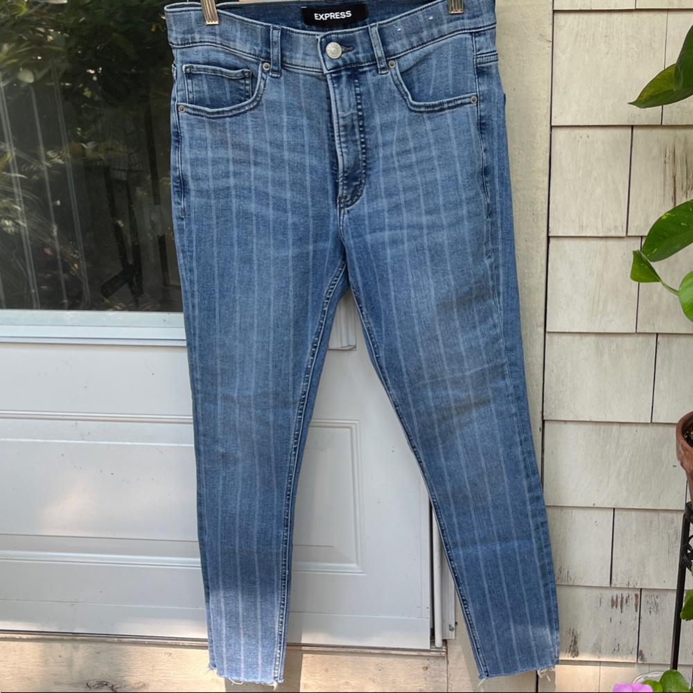 Express Blue Skinny Jeans